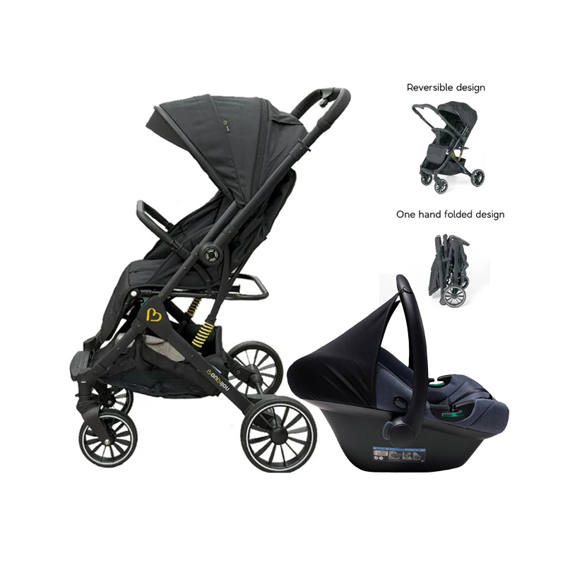 Bonbijou FLEXI-GO 2-Way Stroller + Infant Car Seat Bundle